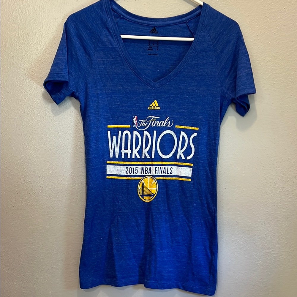 Golden State Warriors 2015 NBA finals blue shirt